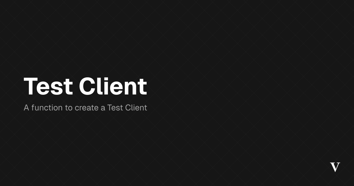 Test Client · Viem
