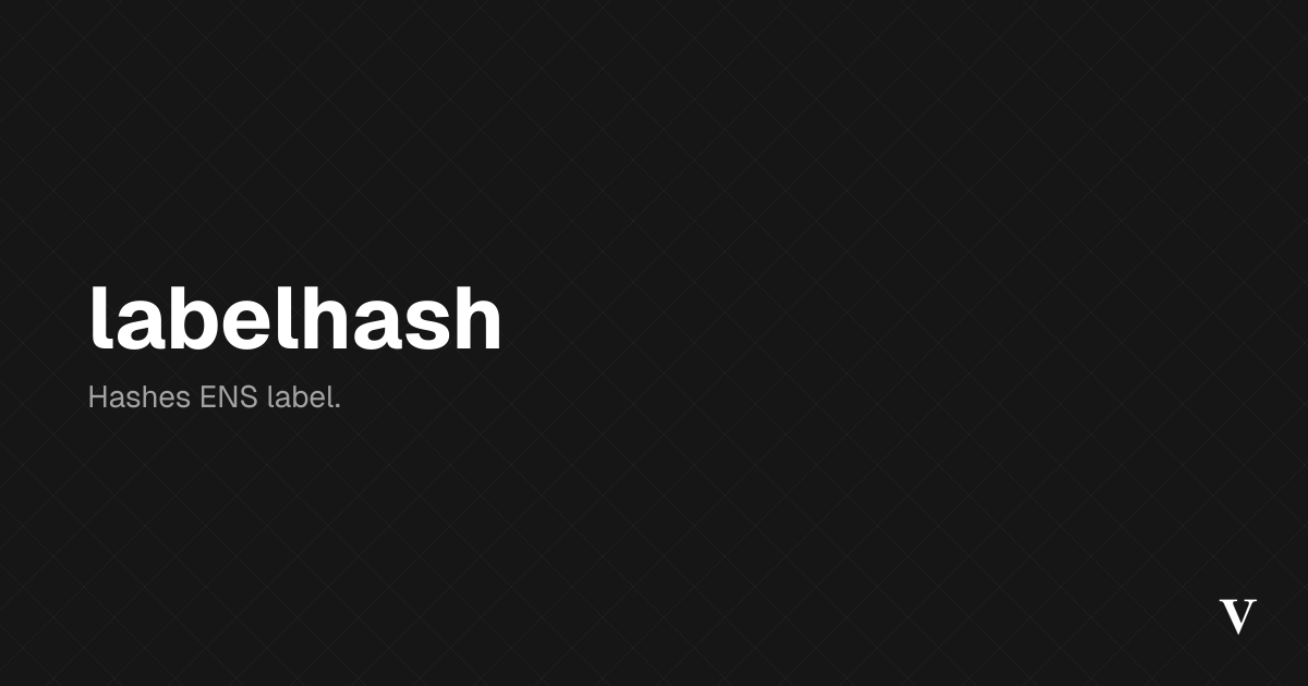 labelhash · Viem