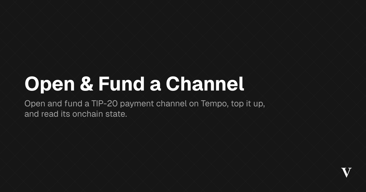 Open & Fund a Channel · Viem