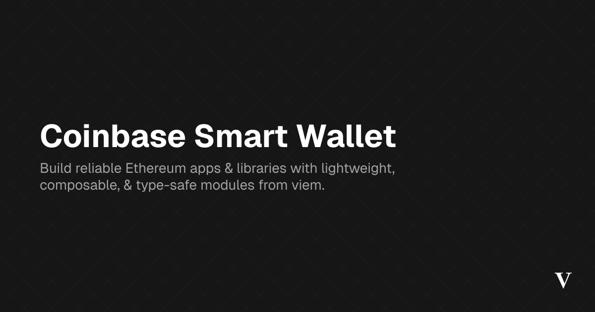 Coinbase Smart Wallet · Viem
